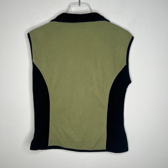 Obermeyer Vintage Green Fleece Zip Vest M - Picture 3 of 6